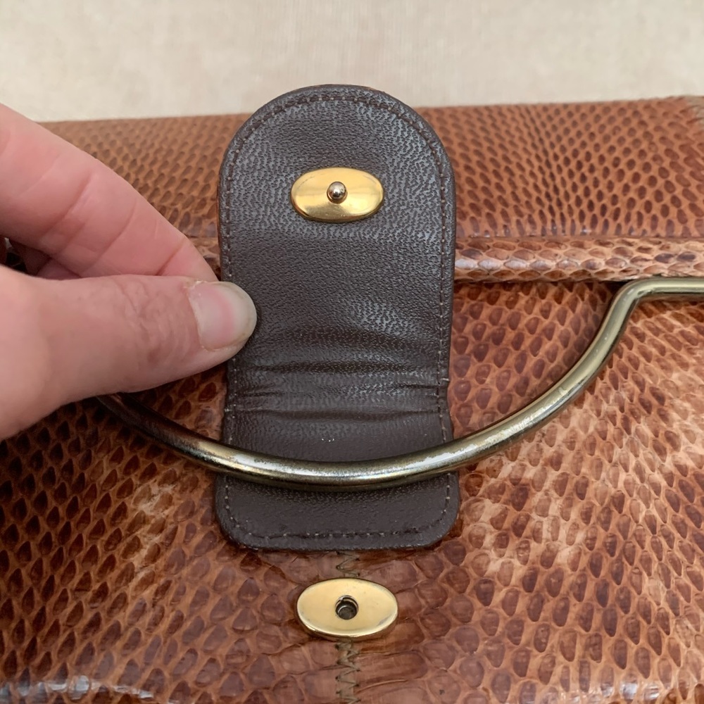 Vintage Caprice Authentic Python Clutch - image 3